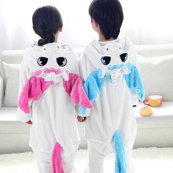 1 pc Flannel Unicorn animal Siamese pajamas suit children Home Furnishing coral thickening toilet version of baby  cTST0143 - LADSPAD.UK