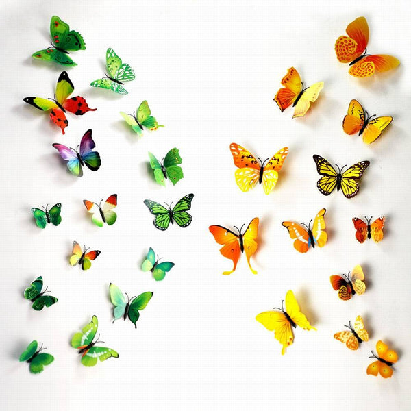 3D Butterfly Wall Decals - LADSPAD.UK