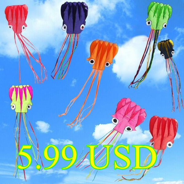 New Hi-Q Hotsell 4 m Octopus Single Line Stunt  /Software  Power Kite With  Flying Tools Inflatable And Easy To Fly Whole Sale