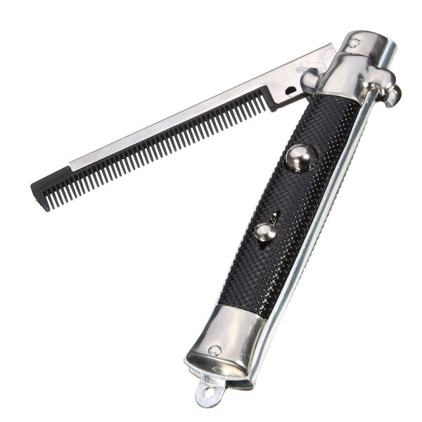 Stainless Steel Hair Beauty Folding Beard Hairs Comb Hairstyling Tools Switch Combs For Men Women New Style