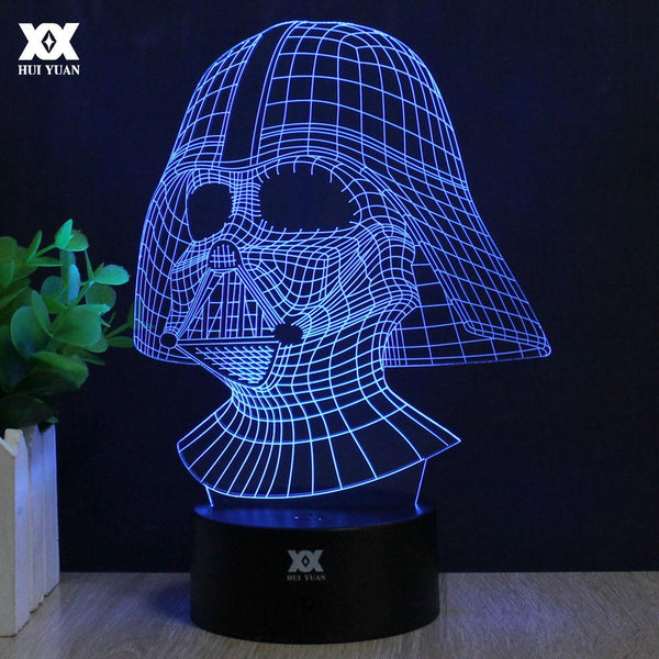 Star Wars Lamp Darth Vader Anakin Skywalker 3D Lamp BB-8 LED Novelty Night Lights USB Light Glowing Child's Gift HUI YUAN Brand