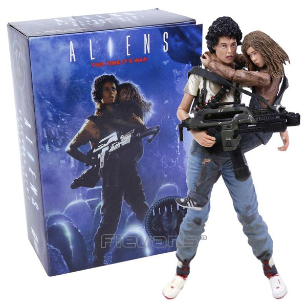 NECA Alien 2 This time it's war Ellen Ripley & Newt 30th Anniversary PVC Action Figure Collectible Model Toy 2-pack 7" 18cm
