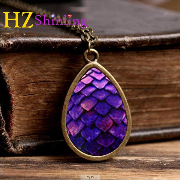 Purple Dragon Egg Necklace Game of Thrones