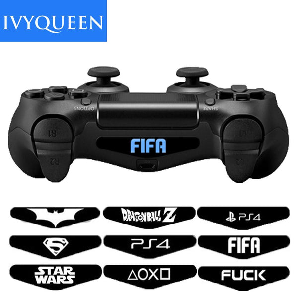 IVYQUEEN Custom 2 PCS Game Light Bar Vinyl Stickers Decal Led Lightbar Cover For Sony PS4 Playstation Dualshock 4 Controller