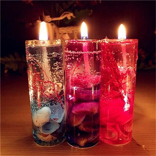 JETTING Aromatherapy Smokeless candles Ocean shells jelly essential oil Wedding candles romantic scented candles Hot Sale