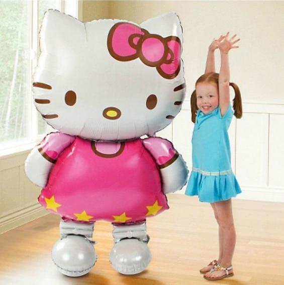 116*65cm large size Hello Kitty Cat foil balloons cartoon birthday decoration wedding party inflatable air balloons Classic toys - LADSPAD.UK