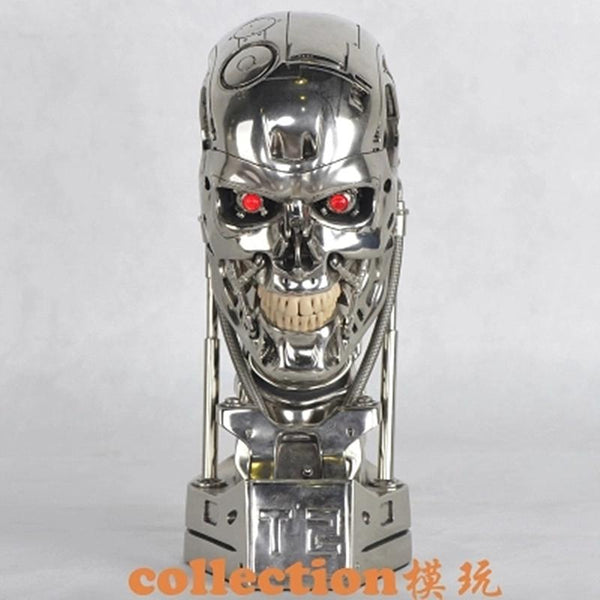 DHL NEW 1:1 Terminator T800 T2 Skull Endoskeleton Lift-Size Bust Figure Resin Replica LED EYE Best Quality WU562 - LADSPAD.UK