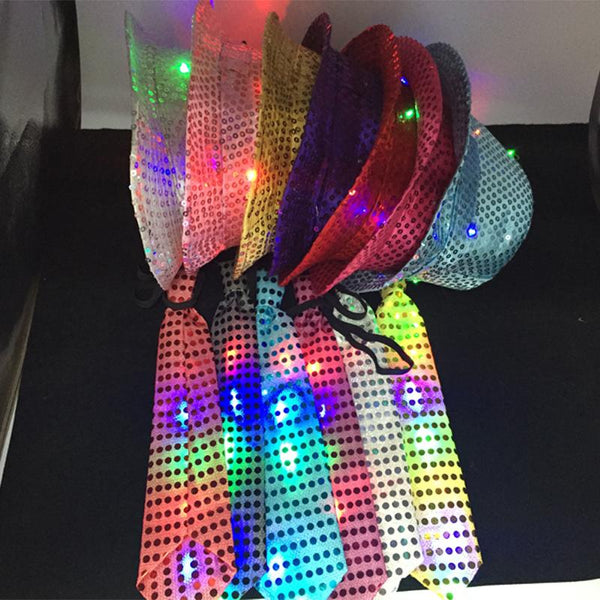 LED Neck Tie and Hats Cap