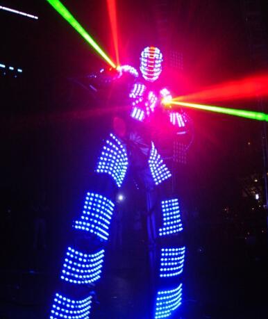 Free shipping LED Robot / LED Costume / David Guetta robot suit / LED robot suit /  Robot clothes
