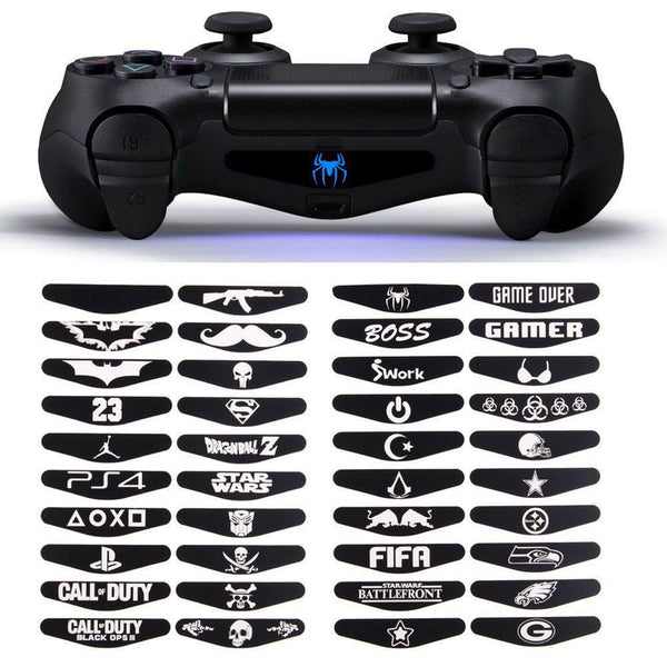 MLLSE 40PCS LED Light Bar Cover Decal Skin Sticker for PlayStation 4 PS4 Controller AA3667
