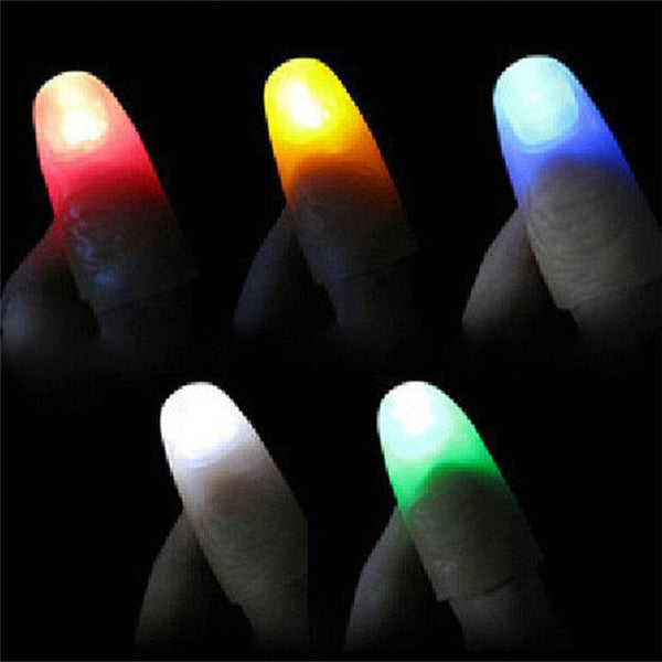 Funny Novelty LED Light Flashing Fingers Magic Trick Props
