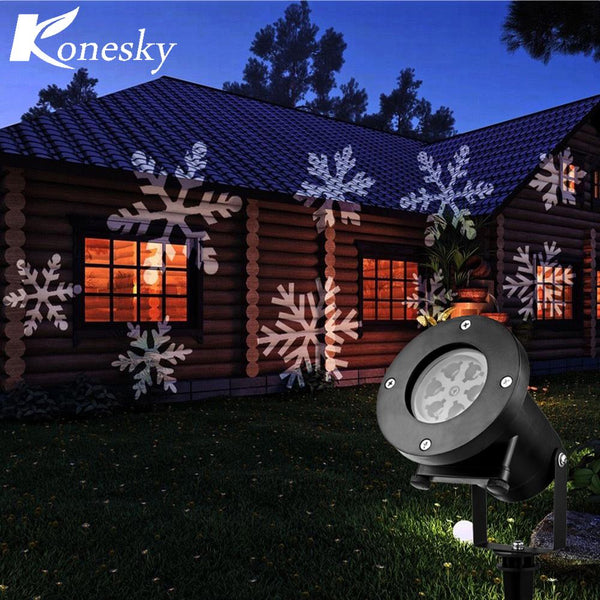 12 Types Christmas Laser Snowflake Projector Outdoor LED Lamp Waterproof Disco Lights Home Garden Star Light Indoor Decoration - LADSPAD.UK