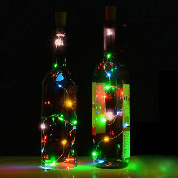 High Quality   Solar Wine Bottle Cork Shaped String Light 10 LED Night Fairy Light Lamp Xmas