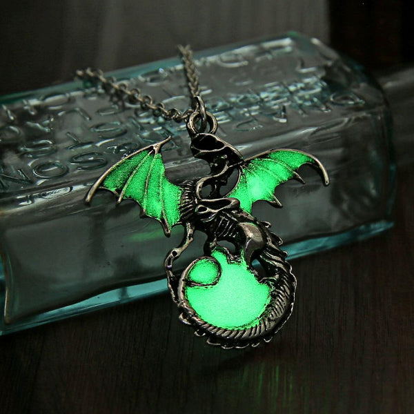 Game of Throne Jewellery Glow In The Dark Dragon Necklace