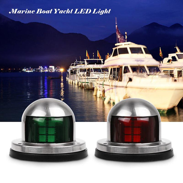 Stainless Steel 12V LED Bow Navigation Sailing Signal Light for Marine Boat Yacht