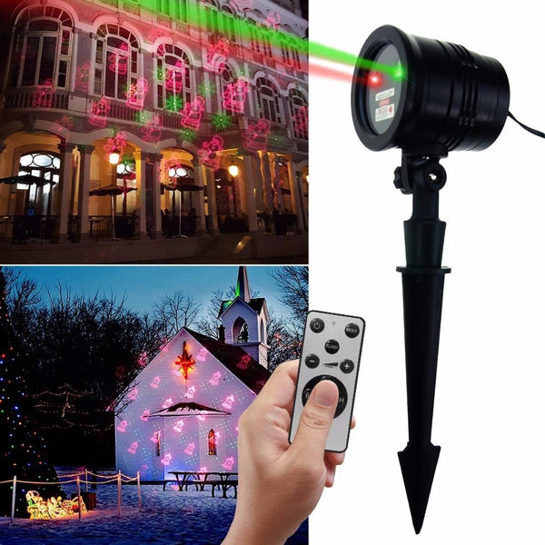 Christmas Laser Lights Projector Outdoor Landscape LED Projection Light with Wireless Remote Decorative for House, Holiday - LADSPAD.UK