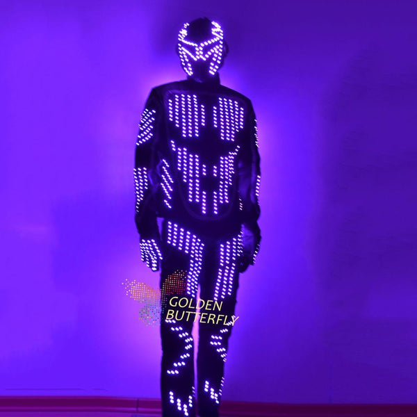 LED Suits Luminous Costumes Glowing LED Clothing Hot Fashion Show Men LED Pants Dance Accessories Free Shipping