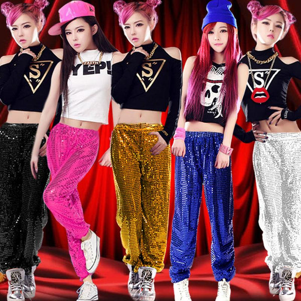 new female hip-hop dance modern dance jazz dance costumes sequins stage performance clothing fashion women's wear