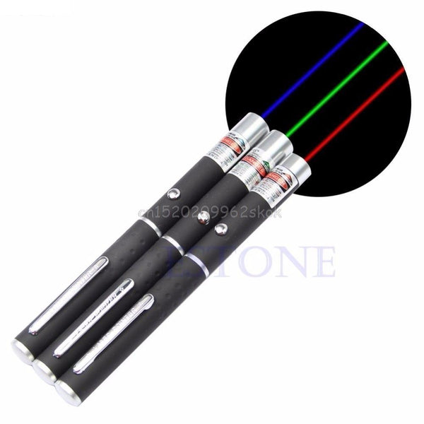 Powerful Red Purple Green Laser Pointer Pen Visible Beam Light 5mW