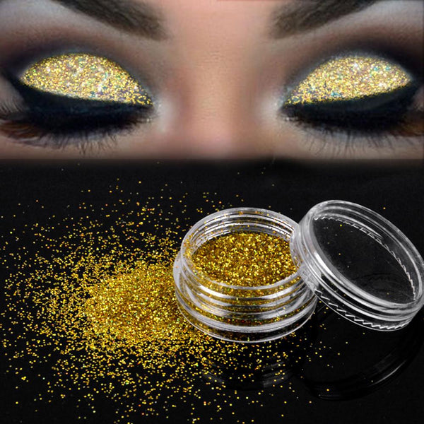Sparkly Makeup Glitter Loose Powder EyeShadow Gold Eye Shadow Pigment