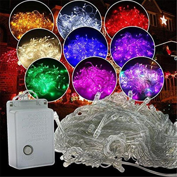 ECLH 10M 5M 100Led 40Led String Garland Christmas Tree Fairy Light Luce Waterproof Home Garden Party Outdoor Holiday Decoration