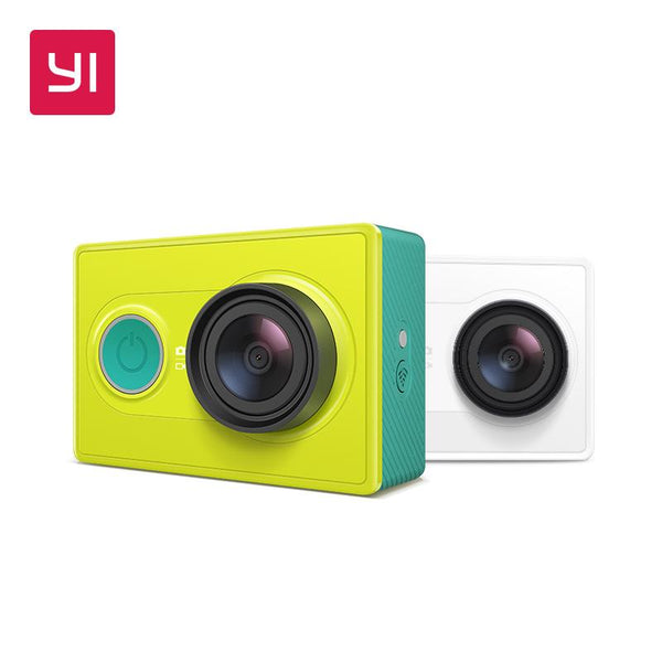 YI Action Camera 1080P Lime Green White Black 16MP Full HD 155 degree Ultra-wide Angle Sports Mini Camera