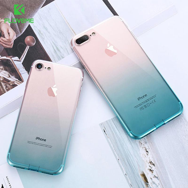 FLOVEME For iPhone 6 6S iPhone 7 8 Plus Ultra Thin Cases for iPhone X XS Max XR Clear TPU Phone Cases For iPhone 5S 5 SE Fundas
