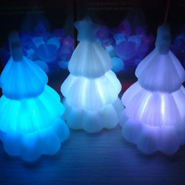7 Colors Changing Night Light Mini LED Christmas Tree Xmas Party Decoration Lamp DC112 - LADSPAD.UK